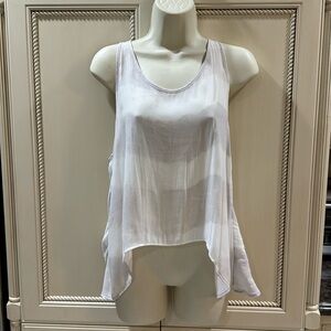 Free People Open Twist Back Tie Dye Muted Tank XS